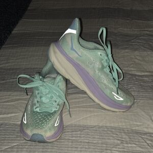 Hoka Women's Athletic Shoes - Teal and Purple